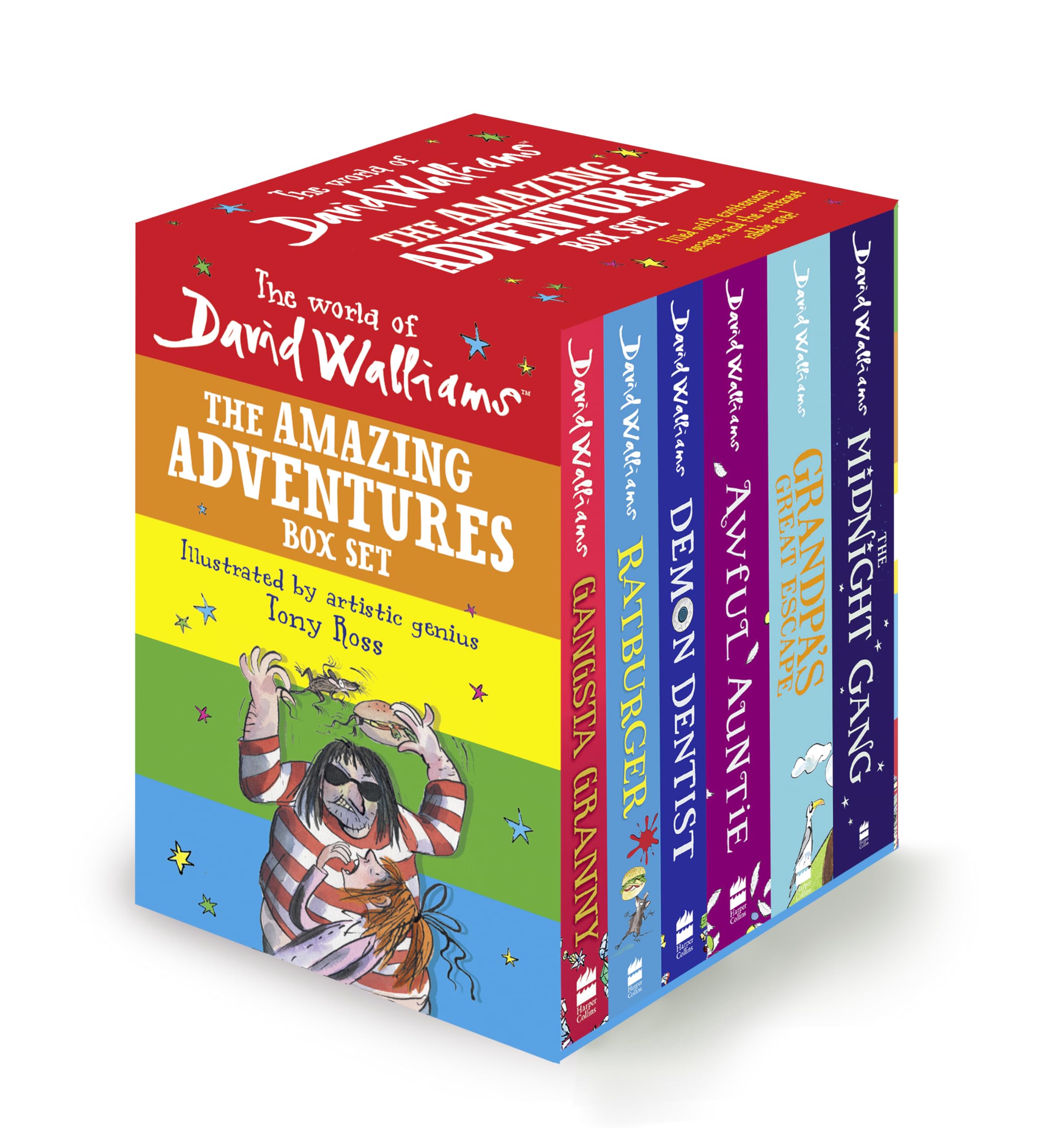 The World of David Walliams: The Amazing Adventures Box Set: A book by David Walliams