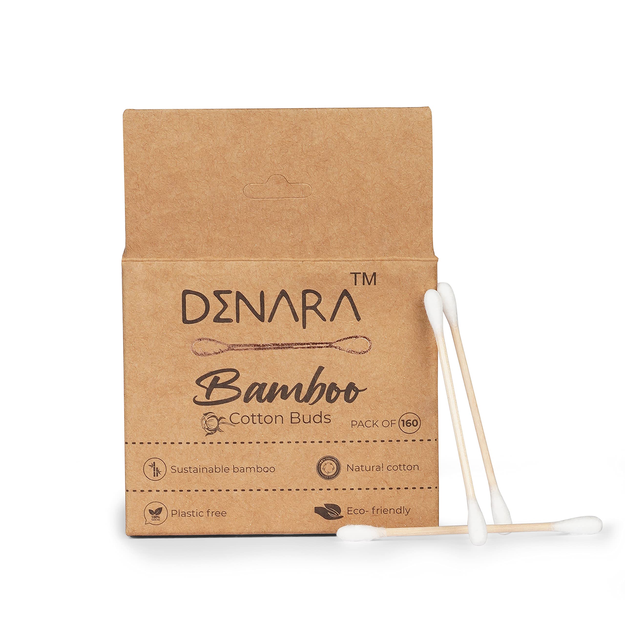 Bamboo Cotton earbuds/swabs | q tips | 320 Stems / 640 Swabs | Suitable for adult and baby | Multipurpose Double tip cotton swabs with sustainable Bamboo (Pack Of 2)-picture-25