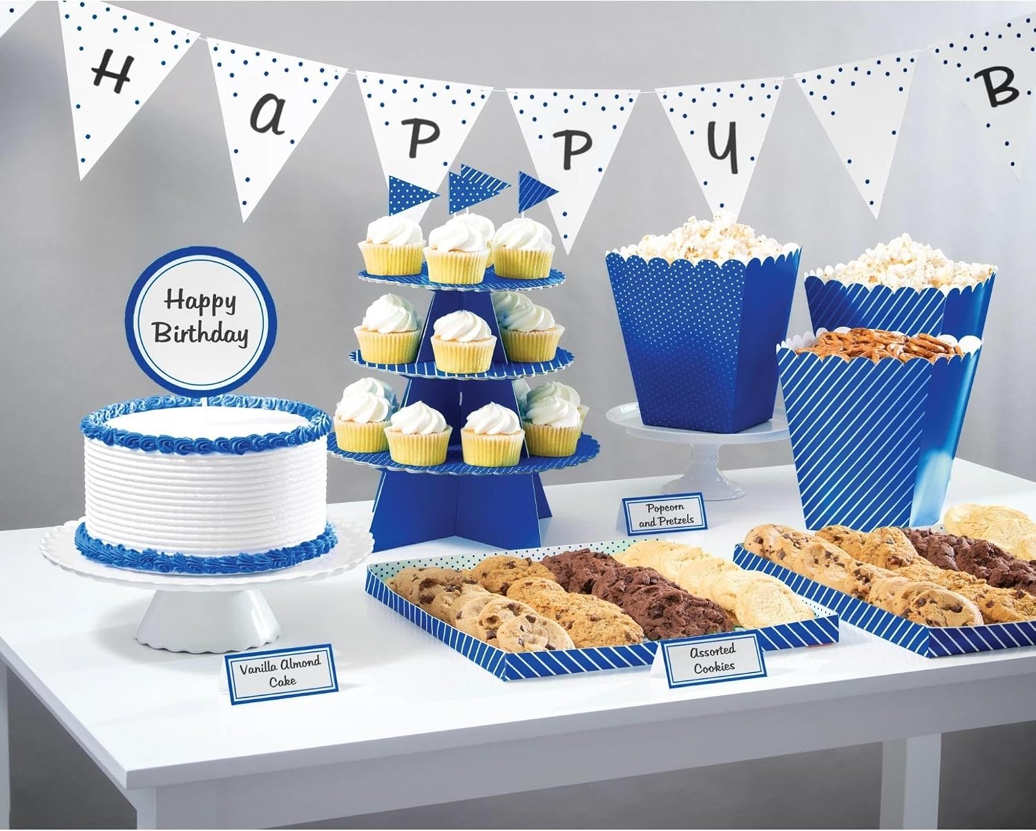 Creative Converting 346202 Cobalt Blue Treat Table Kit