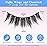 Lashes Natural Look False Eyelashes - Bepholan Fake Eyelashes 3D Super Fluffy False Lashes Black Band Wispy Lashes 3-Pack Faux Mink Lashes,XMZ21-3
