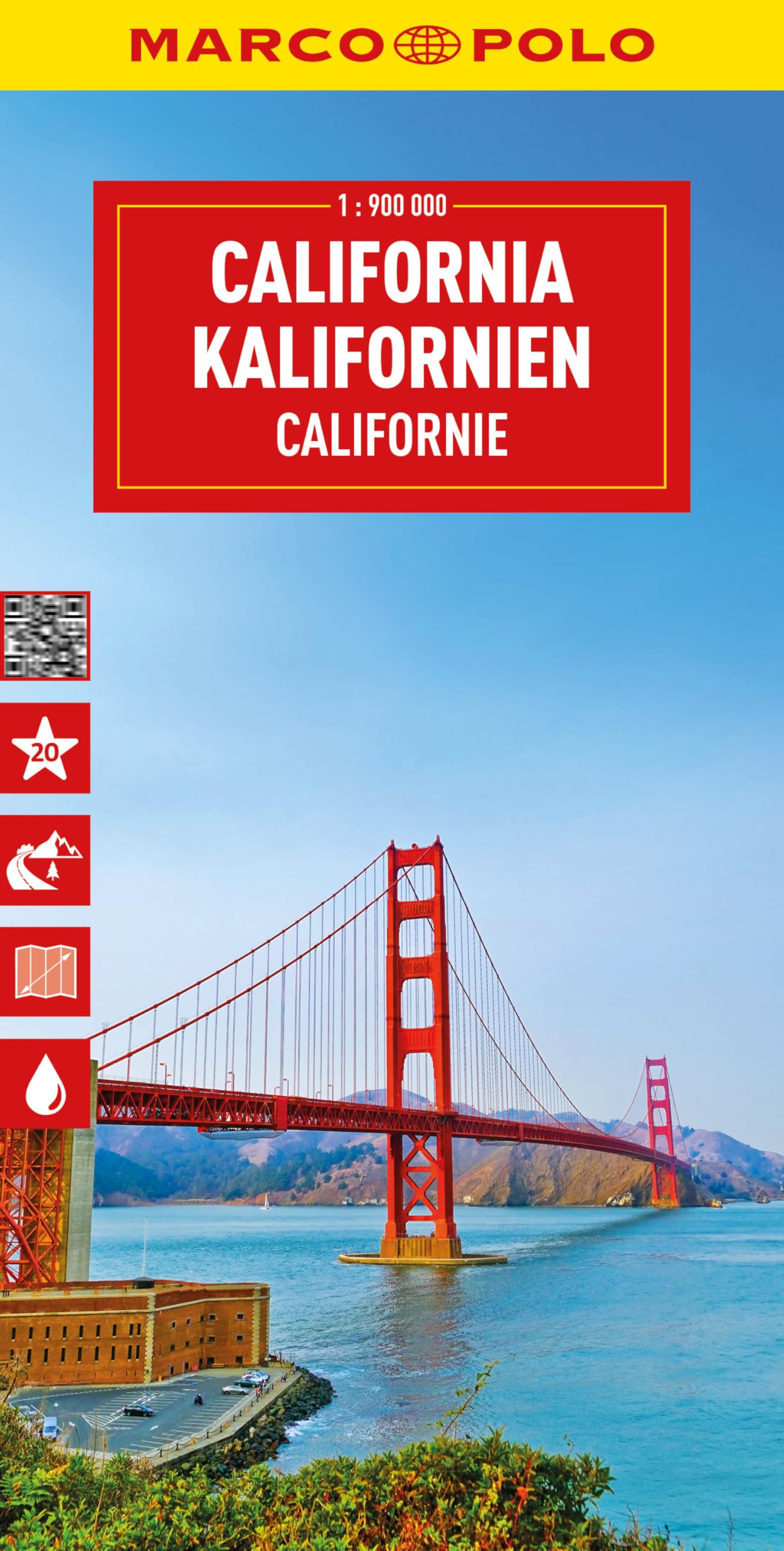 Marco Polo California Road Map: Travel Map for Road Trips with Top Sights and Scenic Routes (Folded Map): Straßenkarte und Autokarte mit sehenswerten ... und digitaler Erweiterung (Marco Polo Maps)