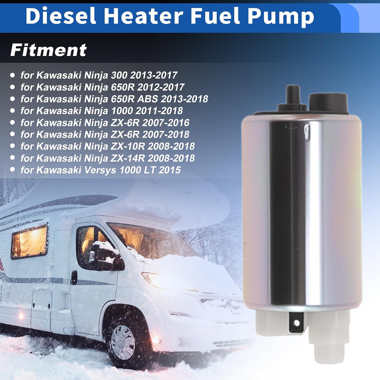 490400756 Diesel Heater Fuel Pump for Kawasaki Ninja 300 13-17