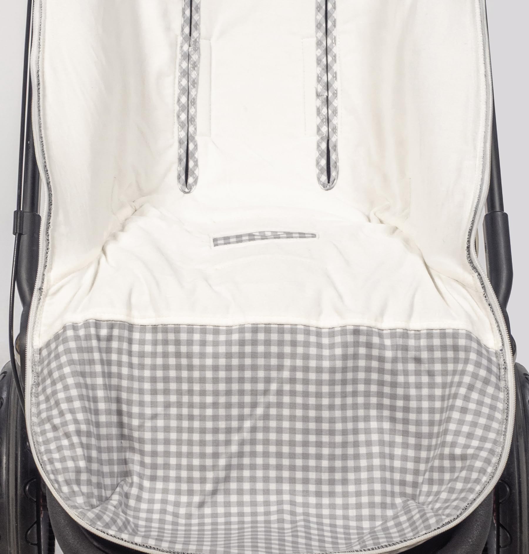 Saco silla invierno I Love Vichy de Walking Mum (Gris)