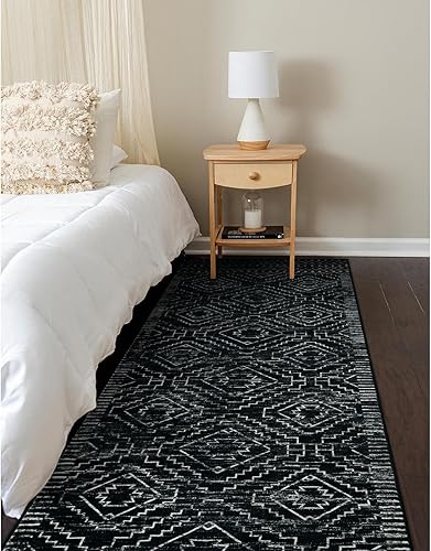 Miniatura 6 de Wonnitar - Tapete marroquí lavable, largo, suave y antideslizante, bohemio, geométrico y tribal, para decorar pasillo, cocina, entrada, lavandería,