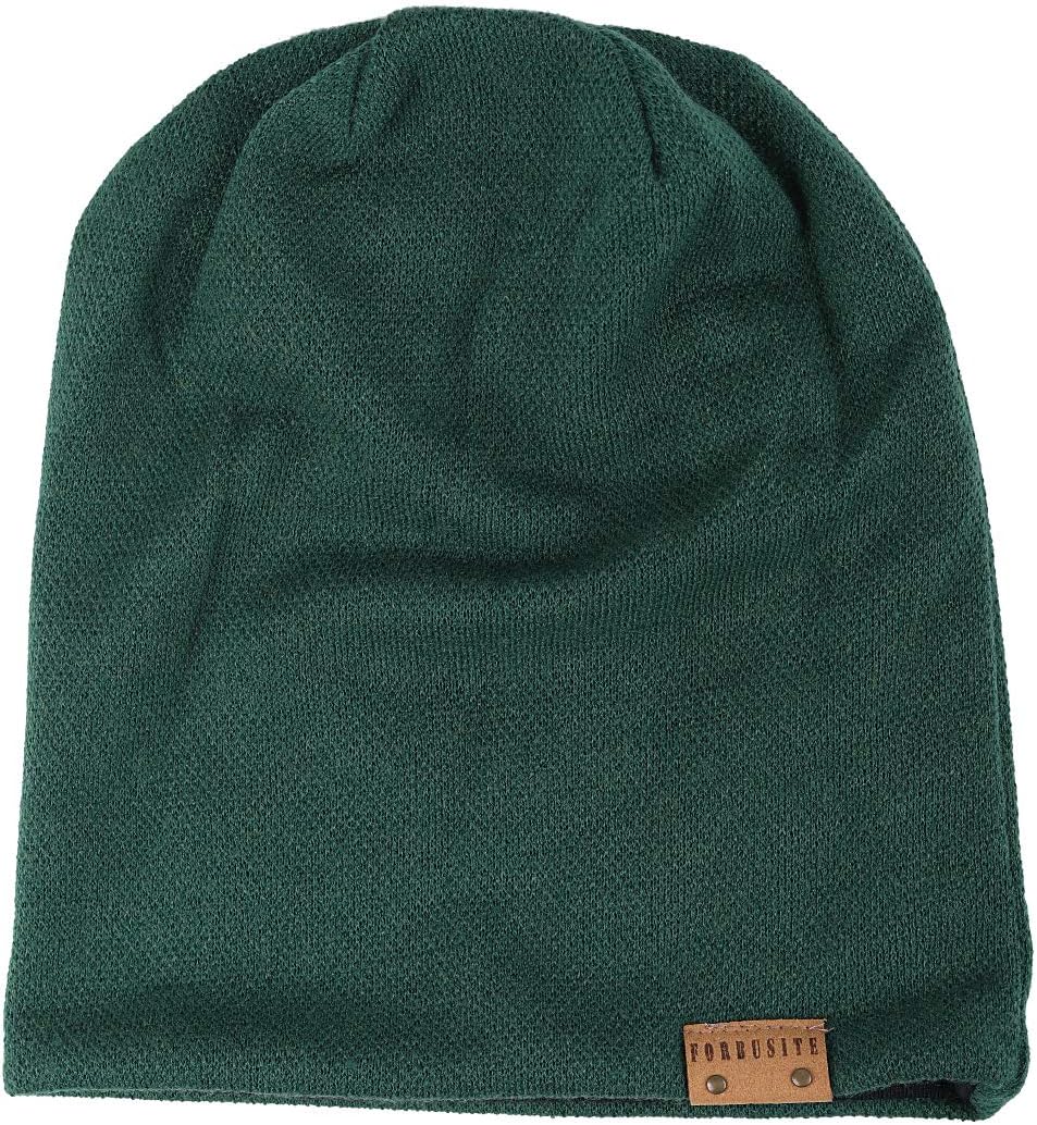 FORBUSITE Mens Slouchy Long Beanie Knit Cap for Summer Winter, Oversize - Image 2