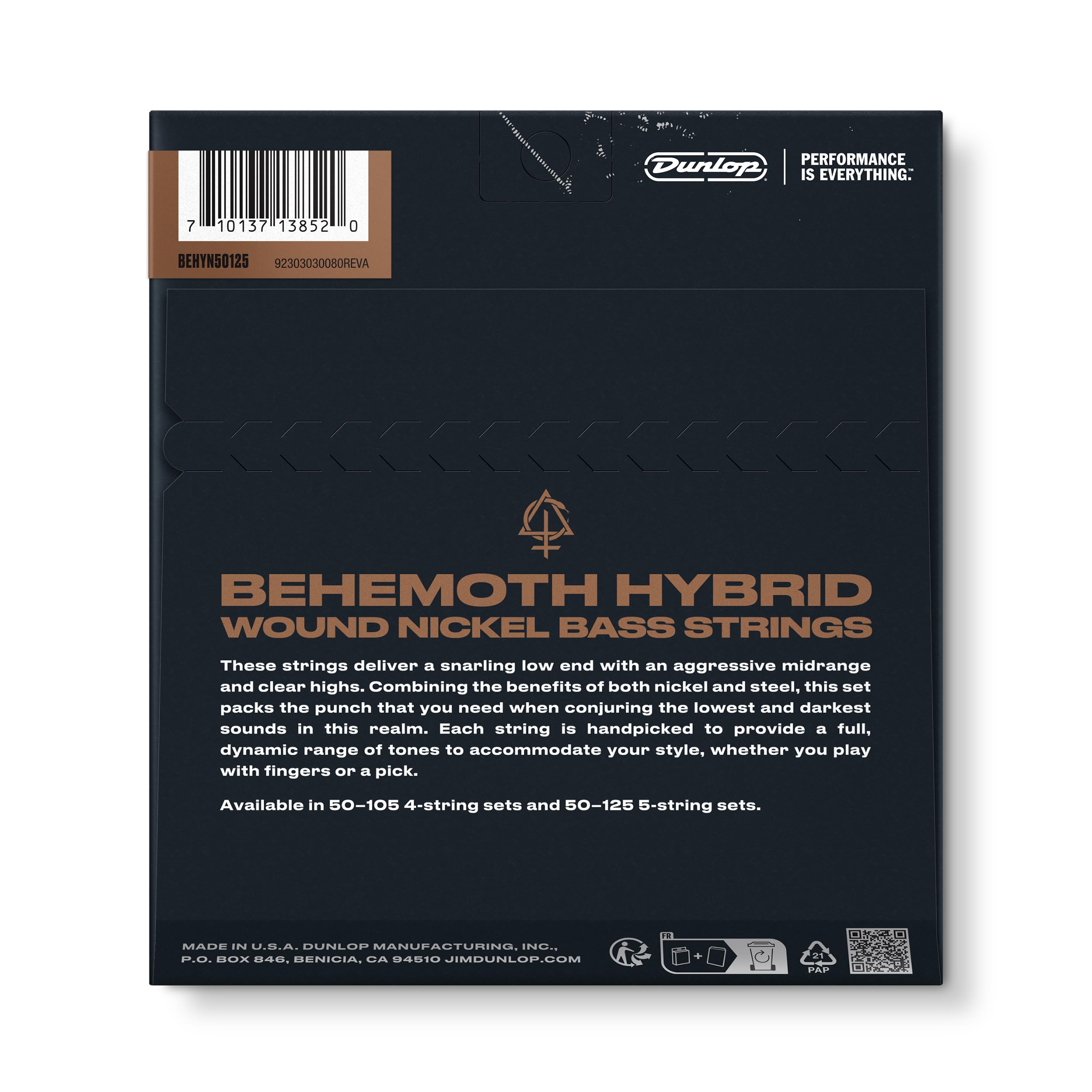 Dunlop Strings - Bass Signature Behemoth - 5 String Heavy 50-125, Silber - Image 2