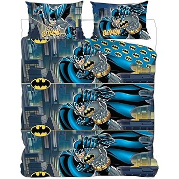 Character Linens Official DC Comics Batman Double Duvet Cover Set