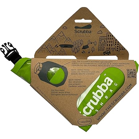 Scrubba Waschbeutel MINI – Tragbare Waschmaschine für Kleidung – Ultra ...