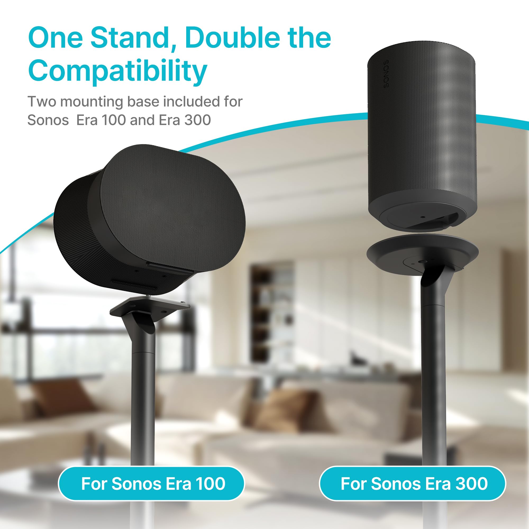 Amazon | Pegzone スピーカースタンド ペア Sonos Era 100とEra 300に