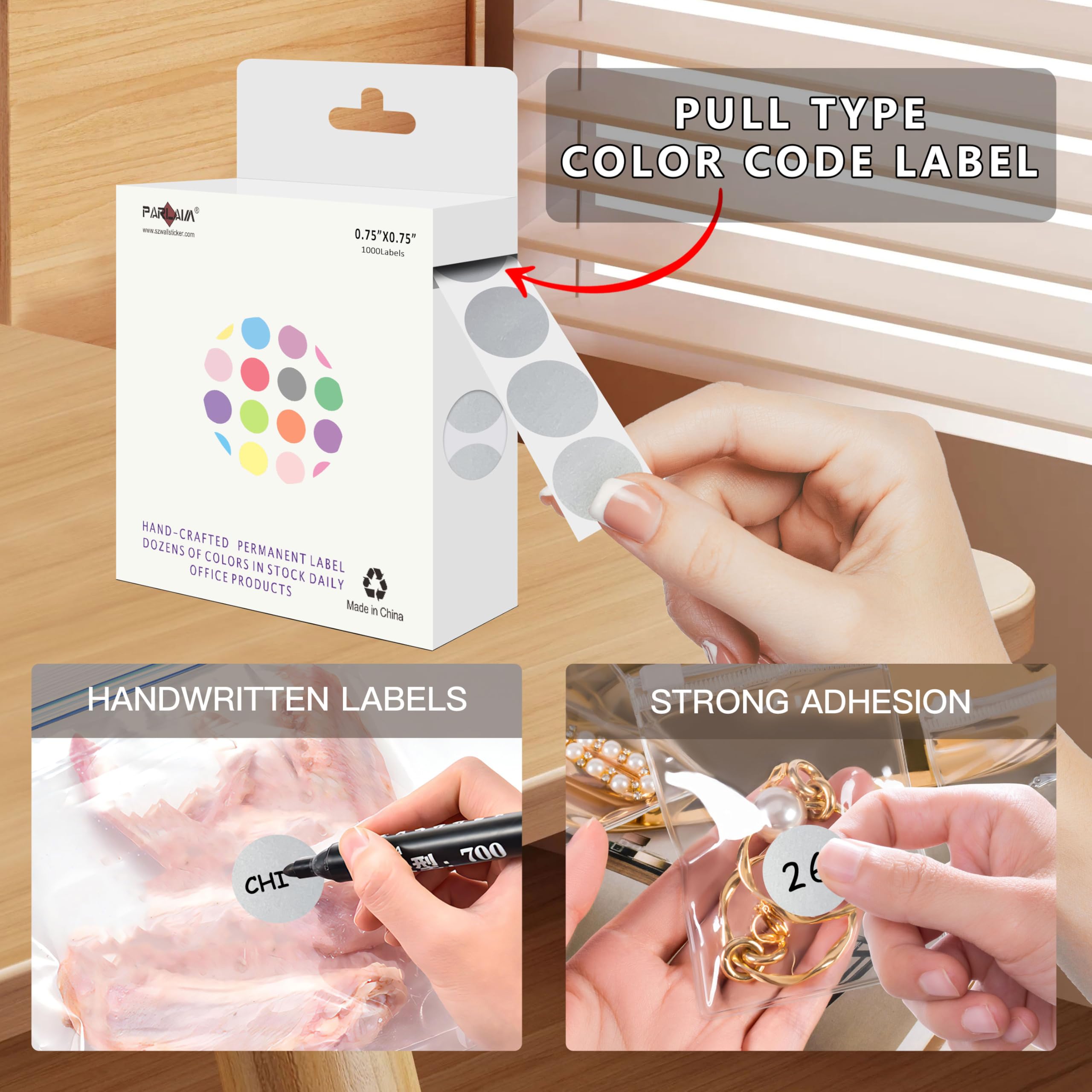 1000-Pack Color Coding Dot Stickers - 16 Colors, 3/4 Inch Round Labels For Organizing Everything - View #7