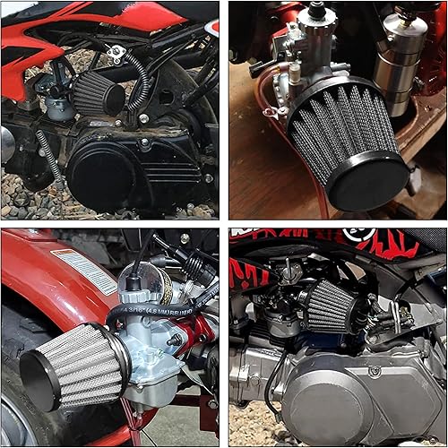 Miniatura 4 de GREHUA Filtro de aire de 1.378 in para SSR 110cc 125cc 50cc 90cc TTR90 TTR125 PW80 XR50 CRF50 CRF70 KLX110 Baja DR70 Motovox MVX70 MVX110 Tao Tao