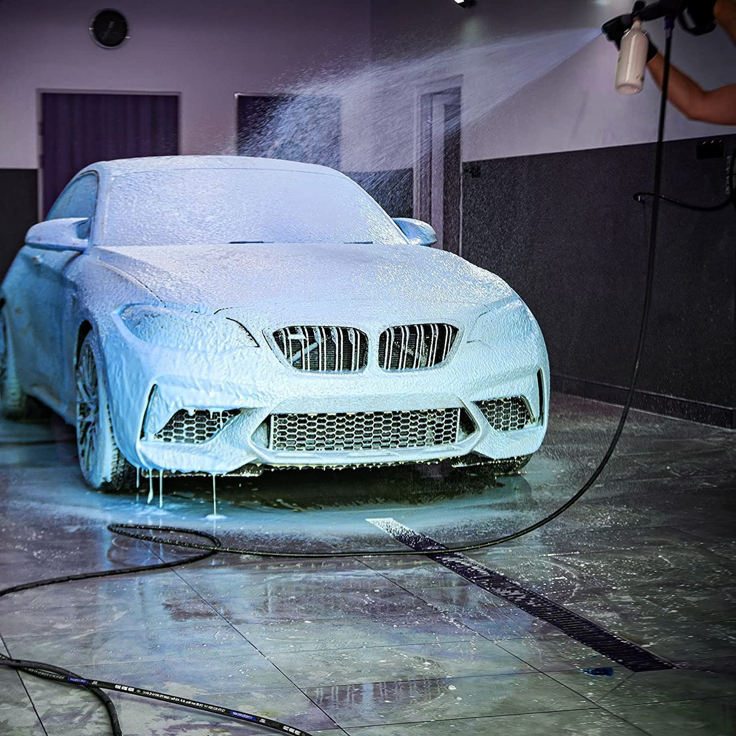 GxDetail Blue Foam 5 Litros – Espuma de Lavado Azul para Coche – Limpieza Profunda y Brillo Espectacular – Espuma Densa y pH Neutro – Seguro para Pintura - Efecto Nieve.