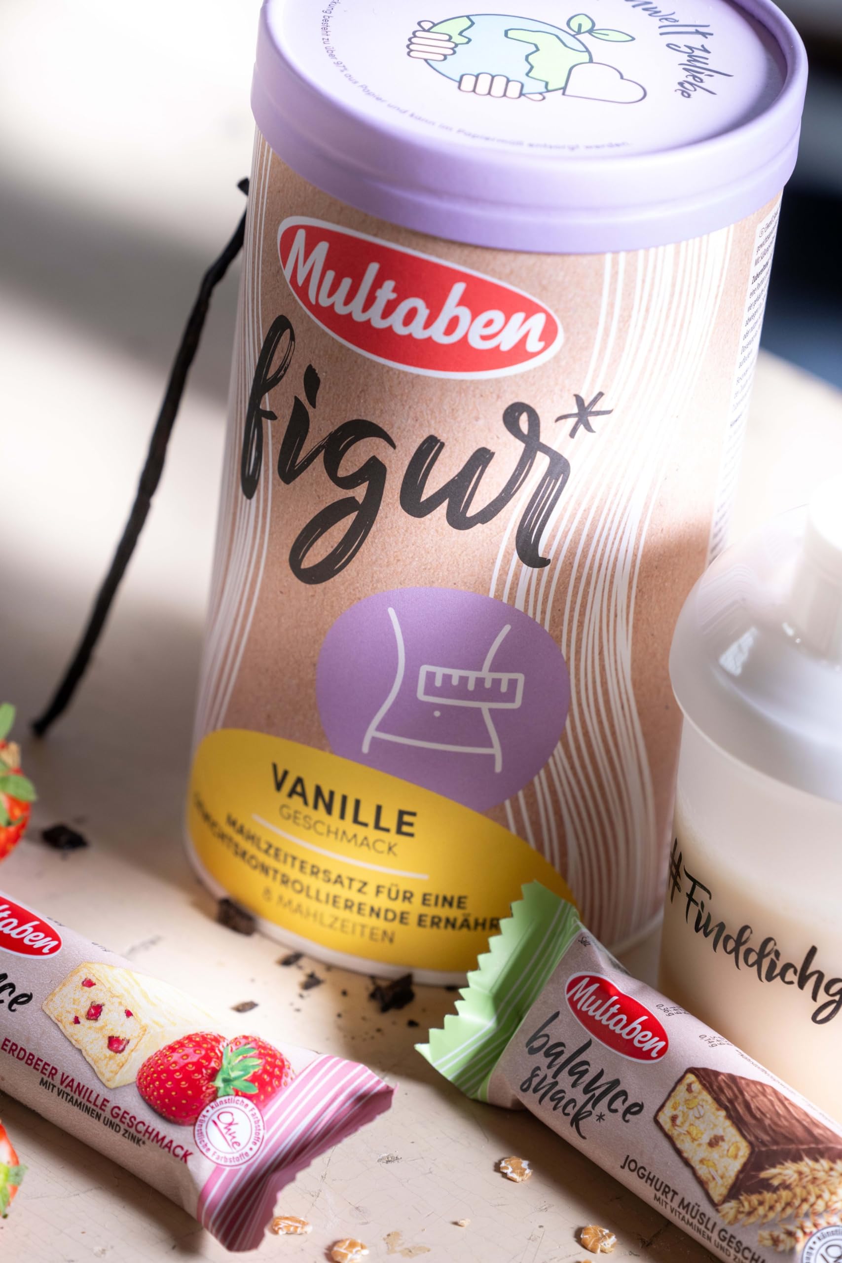 Multaben Diät Shake – proteinreicher Abnehm Shake für eine Eiweiß Diät –Vanille-Geschmack mit Vitaminen und Mineralstoffen – sättigender Diät Drink als hochwertiger Nahrungsersatz - 3 x 440g | Eiweiß-Diät – Mit Vitaminen & Mineralstoffen – Sättigend – Hoc