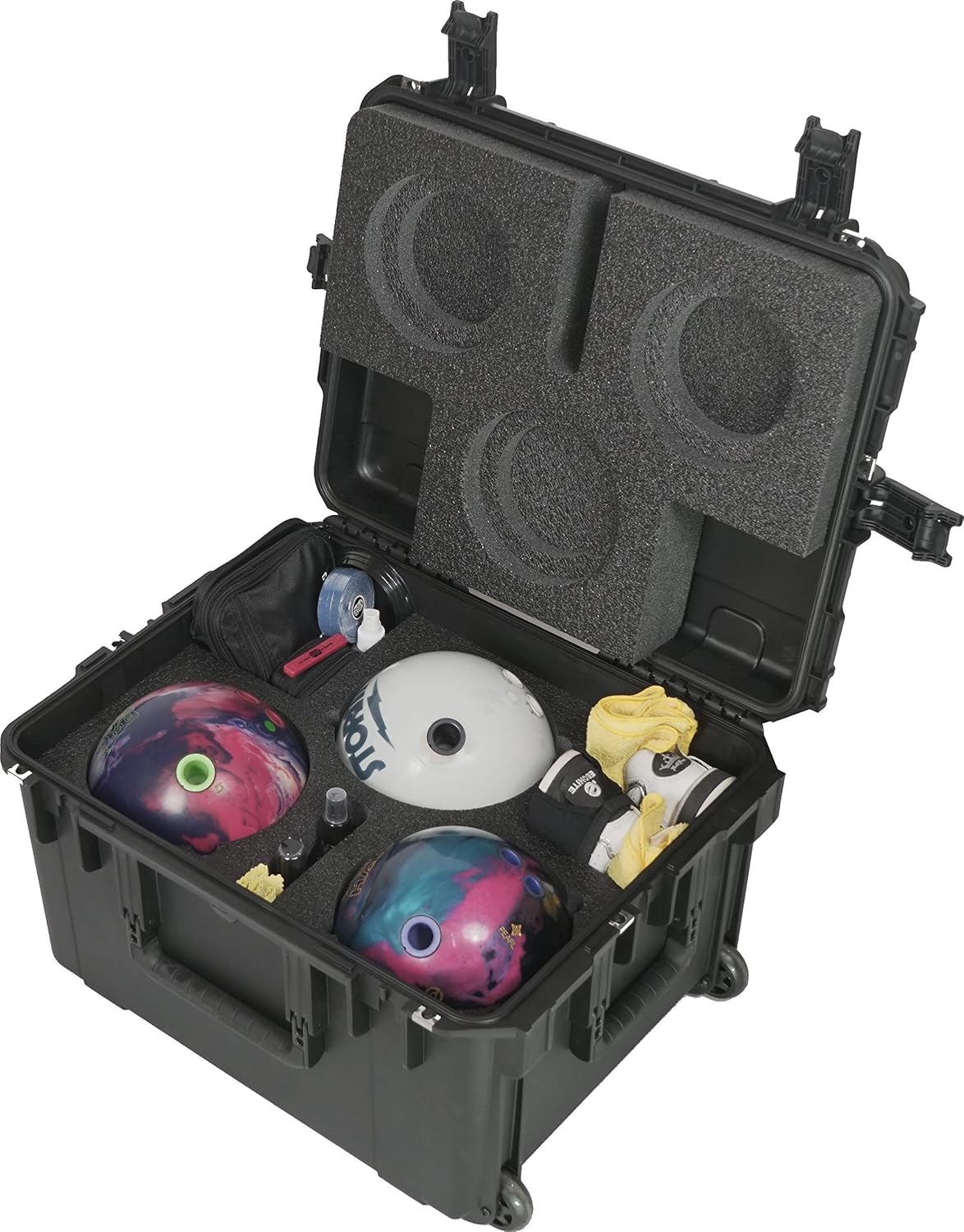 Case Club Bowling Ball Heavy Duty Case with Wheels (2 Ball) : Sports & Outdoors