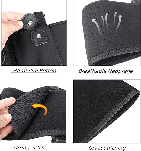 Miniatura 6 de Vdones Funda para pistola de banda para el vientre para pistola de transporte oculto funda para pistola de cintura para pistola con bolsa de mag