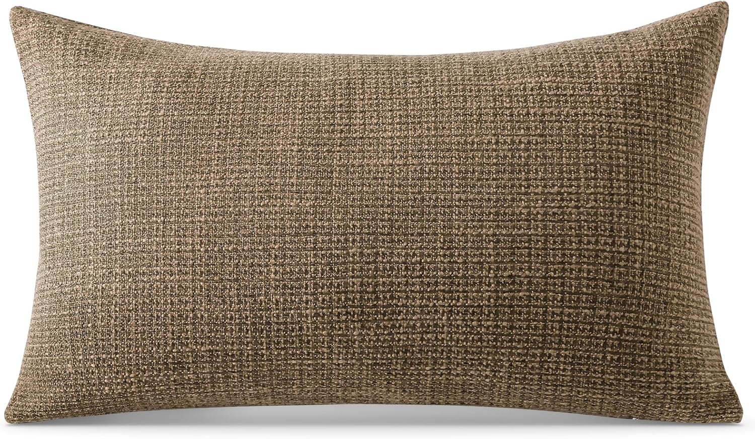 OTOSTAR Linen Throw Pillow Cover Set of 1 Decorative Lumbar Pillowcases Cushion Covers 12x20 Inch for Home Decor Sofa Bedroom Car 30 x 50CM Brown - Image 9