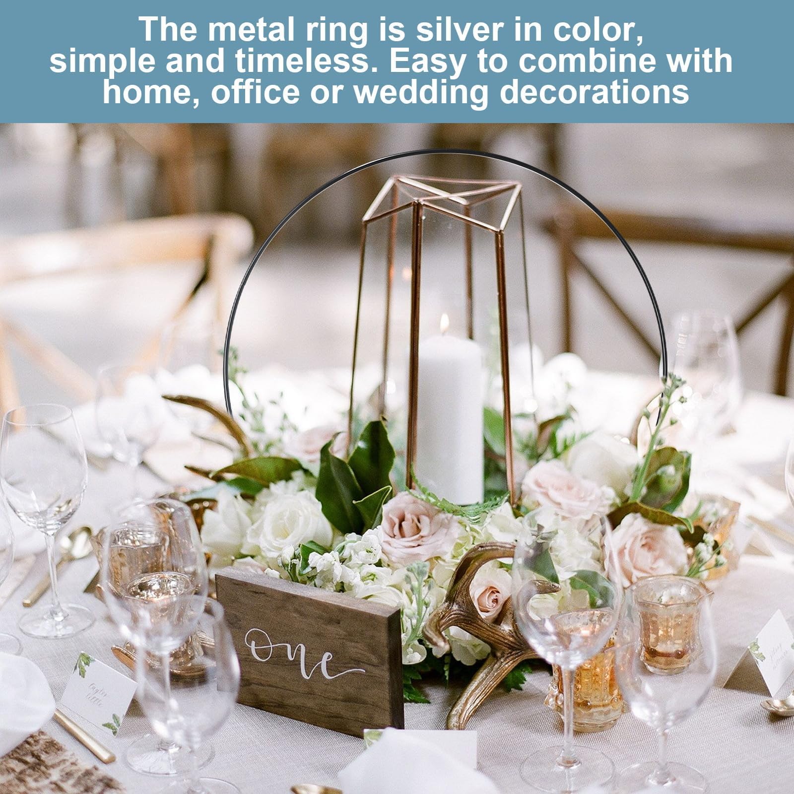 9er Set Metallringe Zum Basteln - 10/15/20 Cm Schwarze Deko Ringe Für Makramee & Floristik