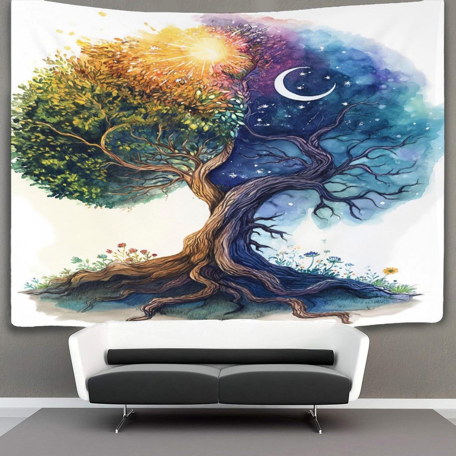 kaiyun Beautiful Ancient Tree Tapestry Plant Tapestries 3D Wall Hanging Home Decorations for Room 180cmx230cm
