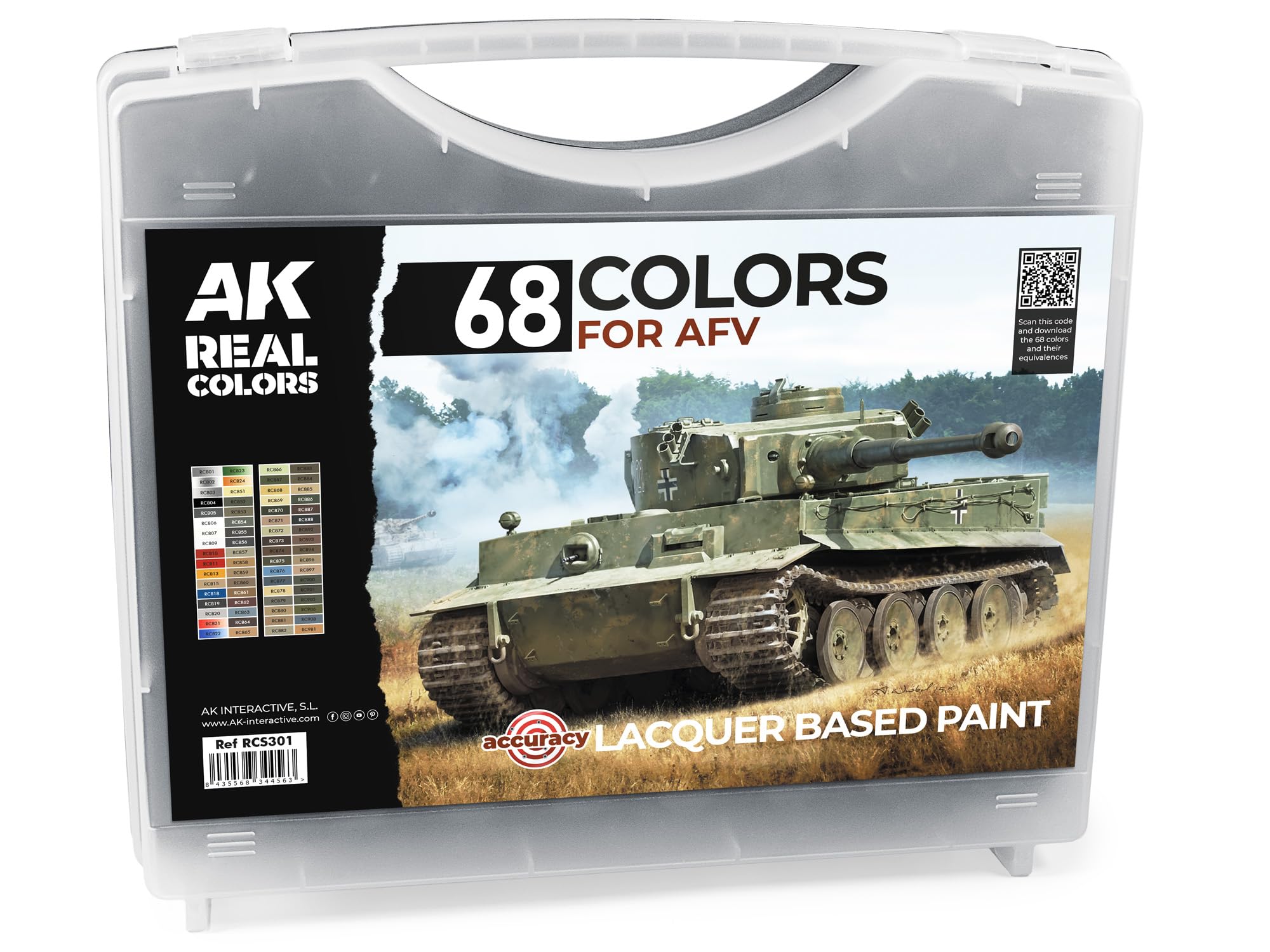 Ak Interactive Ak Rcs301 Briefcase 68 Real Colors 17Ml - Afv (68X17ml)