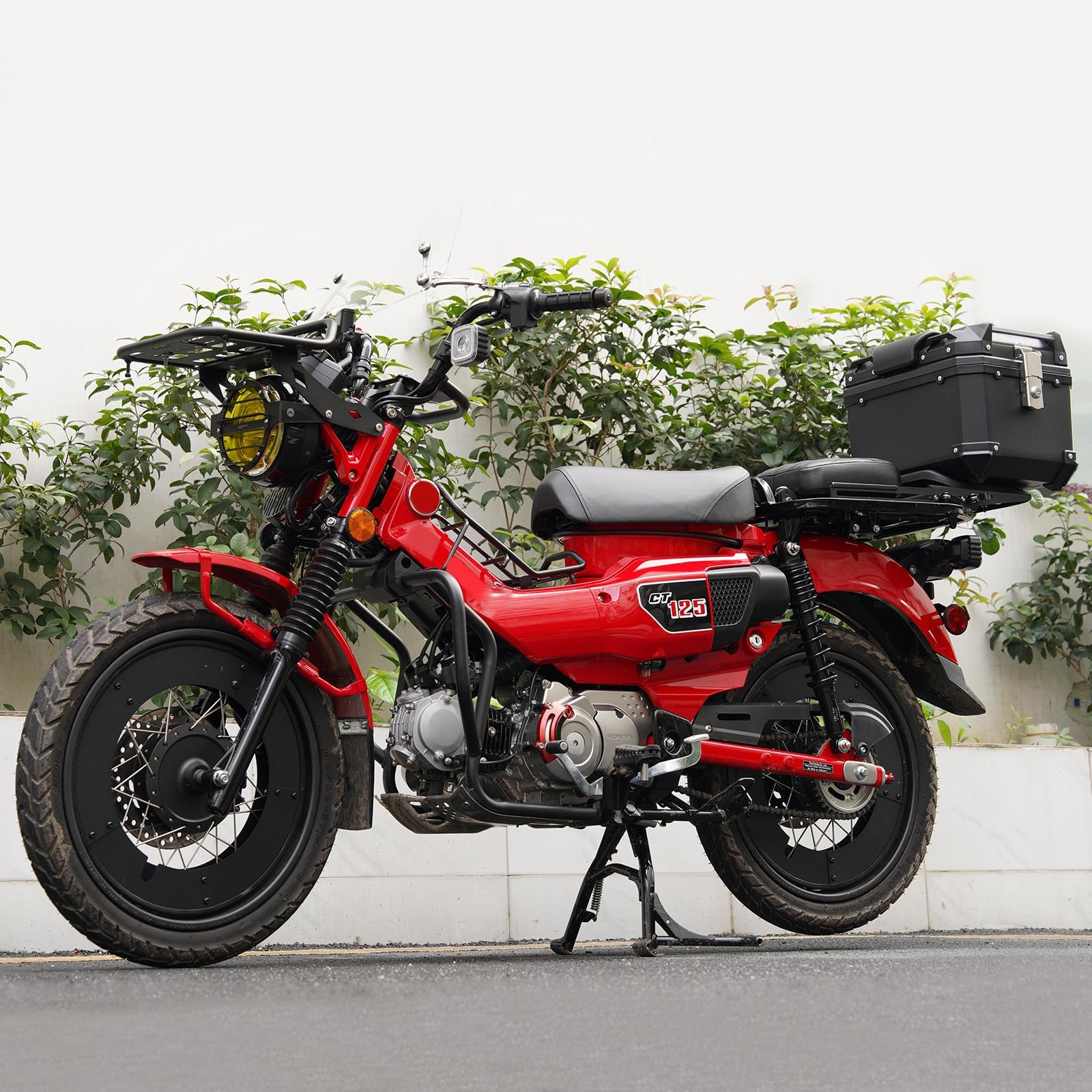 Support Transport Moto Wooga Support Bagages Central Pour Honda CT125 Trail - Porte-cargo Moto 2020-2024 Support Cargo Moto