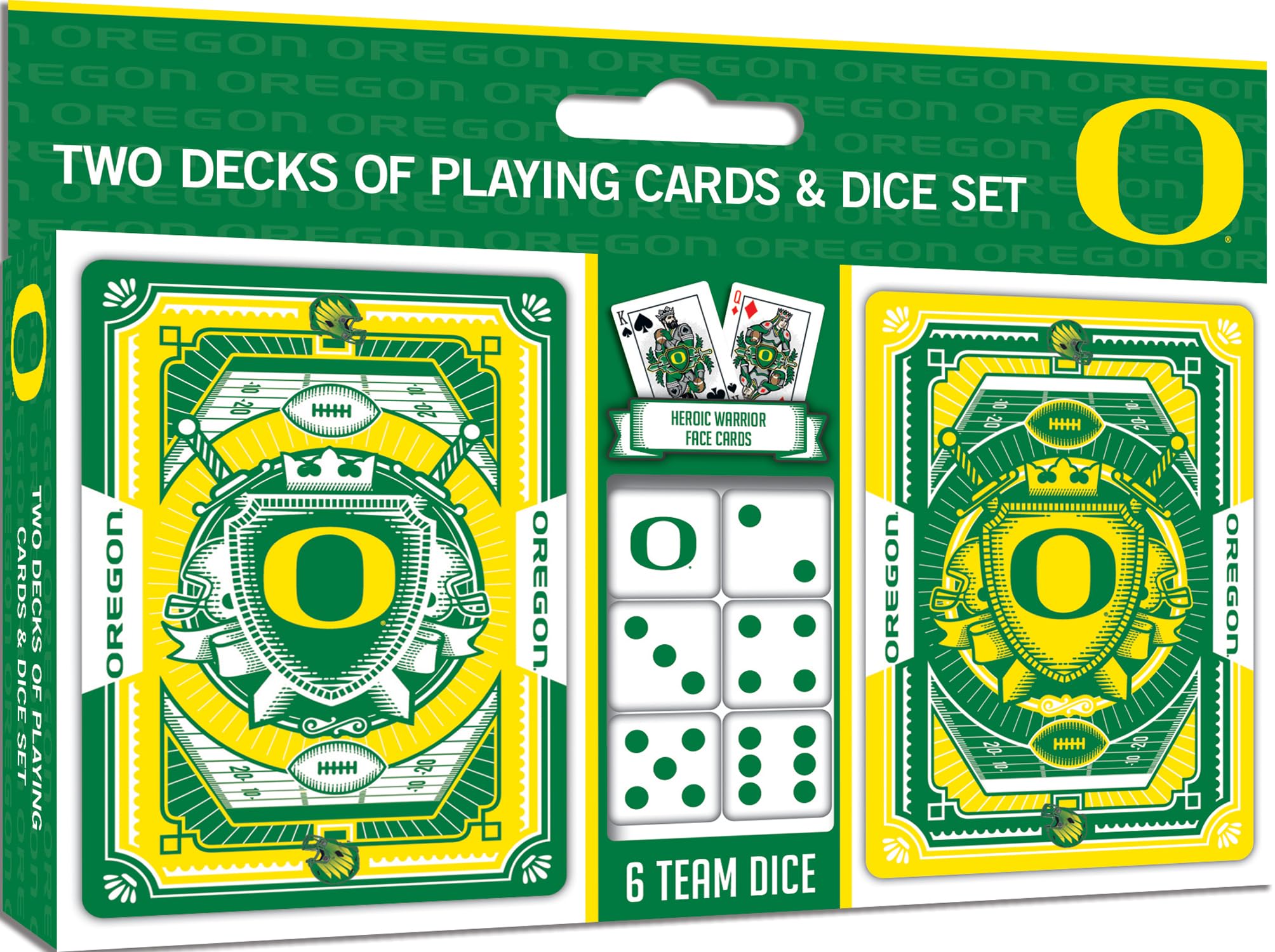 Masterpieces Oregon NCAA 2Pk Playing Cards/Dice Set