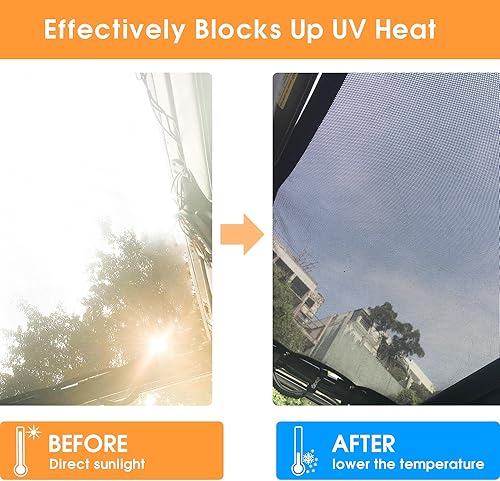 Miniatura 7 de BESTAOO Parasol para accesorios Ford Bronco 2021 2022 2023 2024 2025 2 puertas, parasol de malla frontal Bimini cubierta superior para Bronco de 2