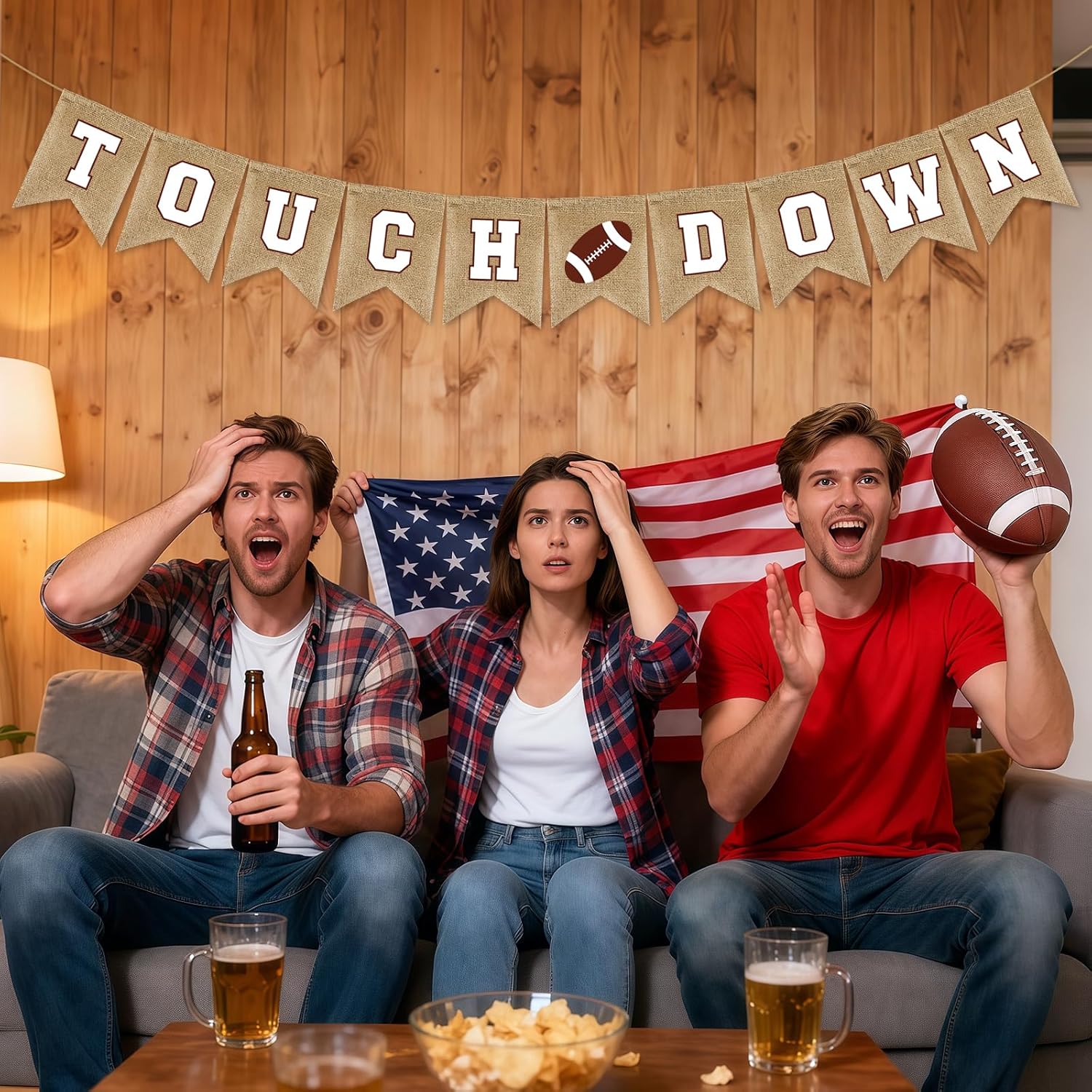 Football Party Banner Decorations, Football Themed Birthday Party Favors, Party Banner Decorations for Sports Birthday Tailgate Party Wall Supplies - Image 7