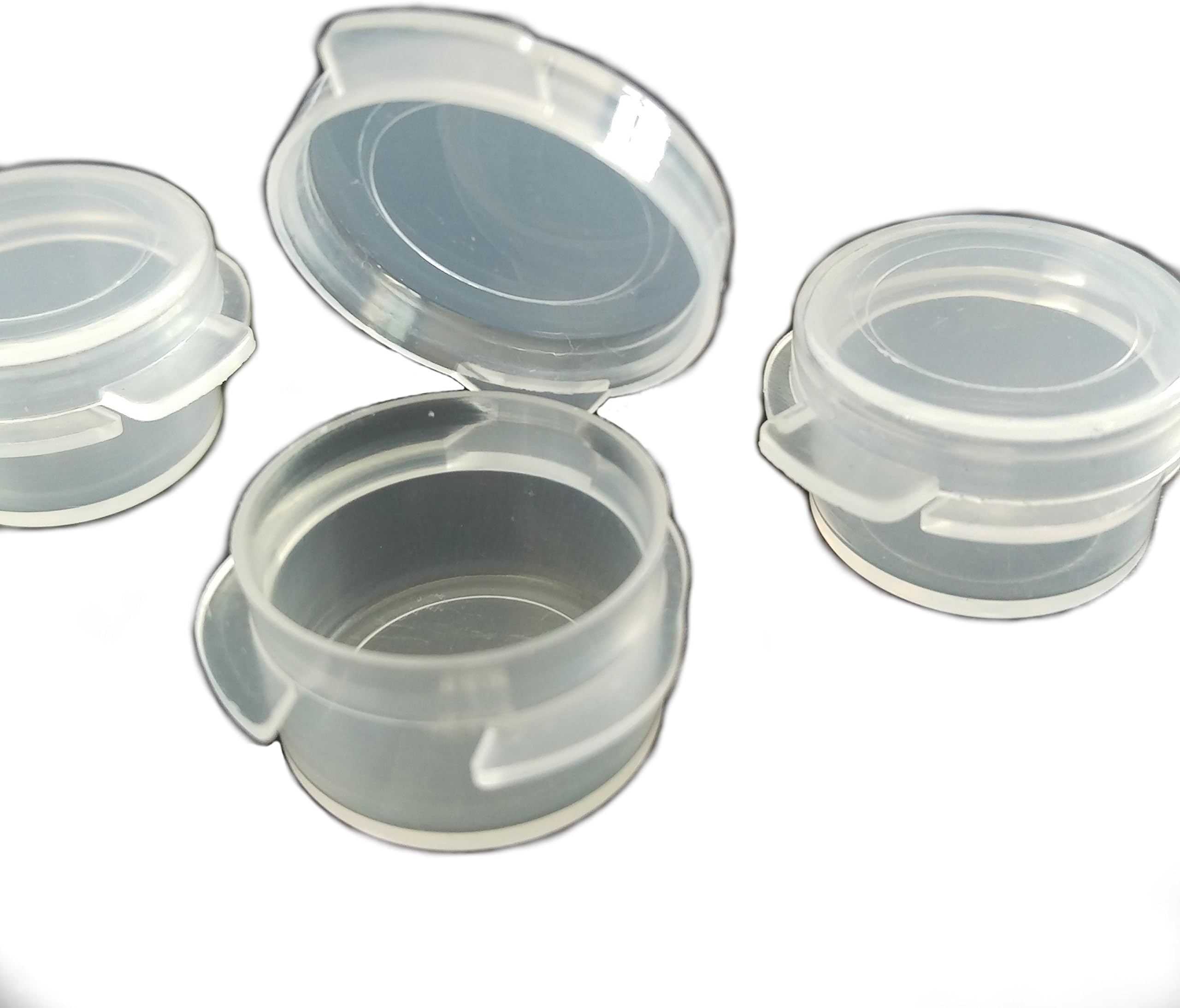 3ml Hinged Lid Pot x 10 Translucent Mini Containers Large Letter Size