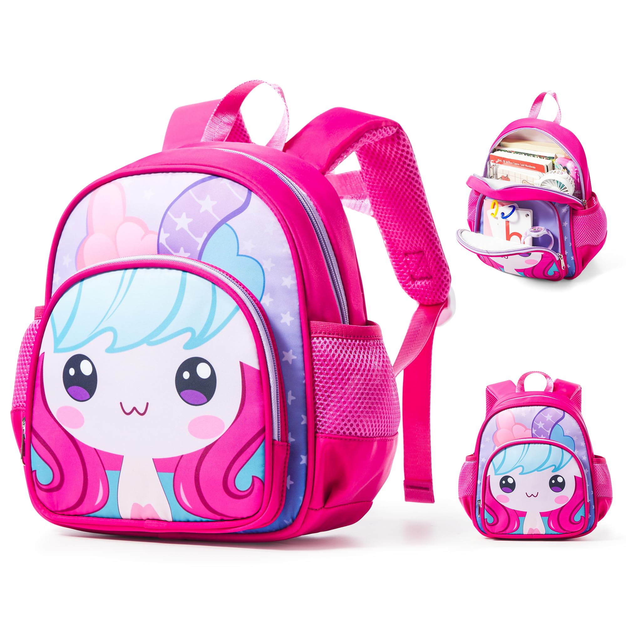kibachev Mochila Infantil Niña/Niño Mochila Guarderia 8/10L, Mochila Preescolar 2/3-5 Años, Mochila Pequeña