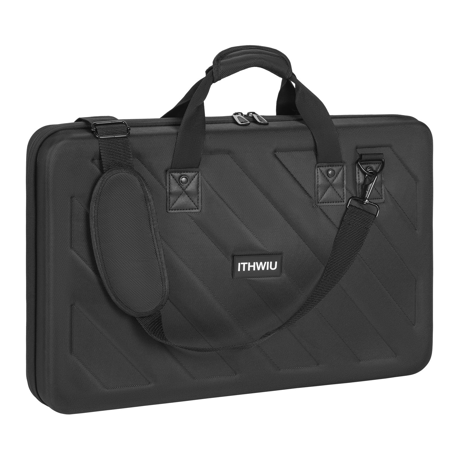 OUUTMEE Étui de Transport pour Contrôleur DJ, Compatible avec Pioneer DDJ RX/SX/SX2/SX3/DDJ-FLX6/Denon MC7000, Sac de Rangement en EVA pour Contrôleur DJ avec Poignées et Bandoulière (Noir)