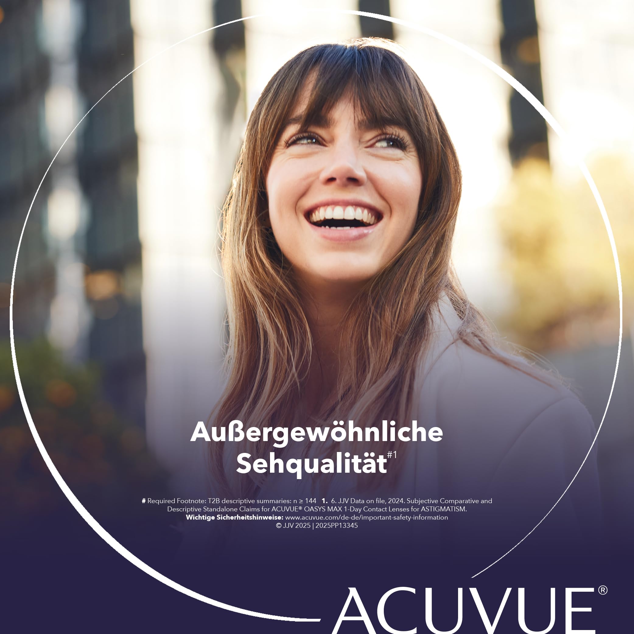 ACUVUE OASYS MAX 1-DAY FOR ASTIGMATISM – 30 Tageskontaktlinsen mit -1.00 dpt, Cyl -0.75, Ach 90 & BC 8.5