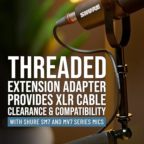 Miniatura 8 de Shure by Gator Soporte de micrófono de escritorio de bajo perfil totalmente ajustable para podcast, transmisión y configuraciones de oficina en casa