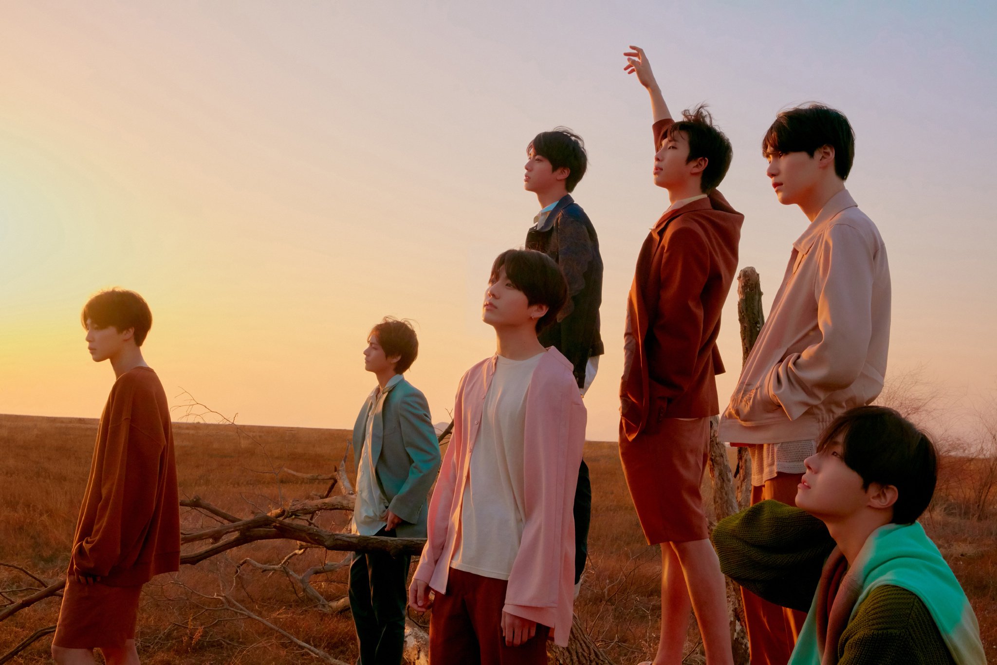 4Pcs BTS Poster Set Love Yourself 轉 'Tear'/BTS Fifth Anniversary