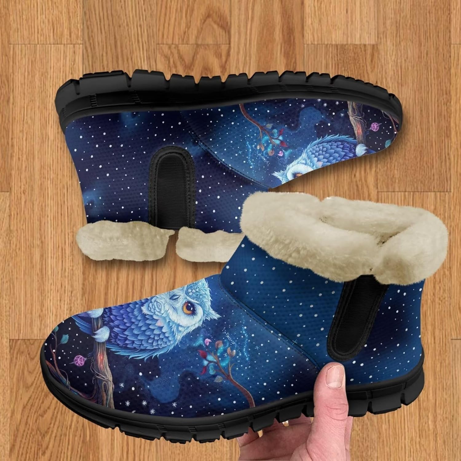 Winter Snow Boots for Women Men Soft Cozy Plush Lined Boots Non Slip Outdoor Warm Shoes