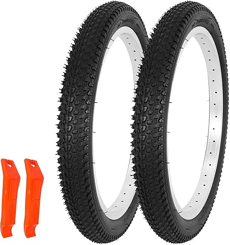 RUTU Neumático de bicicleta plegable de 18 x 2.125 pulgadas, repuesto para neumáticos de bicicleta de 18 x 1.751.952.125 BMX RoyalBaby Joystar Bike