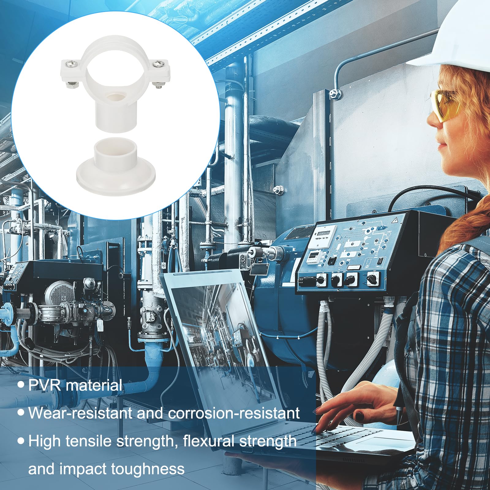 Uxcell PVC Rohrschellen, 20 Stück, Für 32 Mm Außendurchmesser - Zum Befestigen Von Wasser-, PEX-, Schlauchleitungen