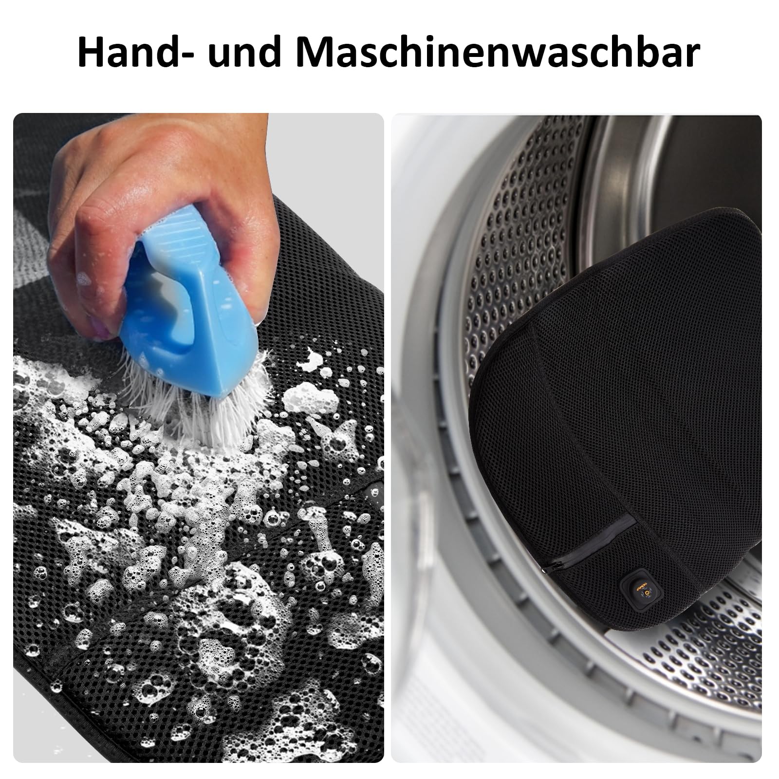Thermrup Mobiles Beheizbares Sitzkissen USB-Betrieb mit 3-stufiger Temperaturregelung für Zuhause und Outdoor, Waschbar (Sitzkissen)