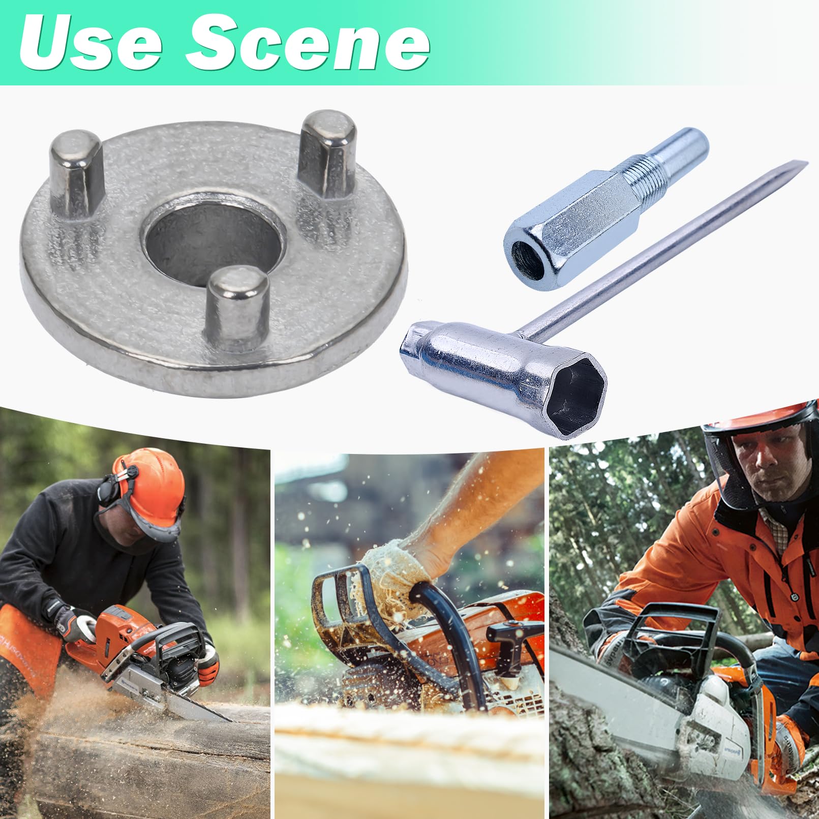 Adefol Strumento di Smontaggio Frizione per Echo CS-400 CS-500 CS-510 Motosega Chiave a Bussola, Strumento di Smontaggio del Cilindro, Sostituzione 89750516133, 89750516132