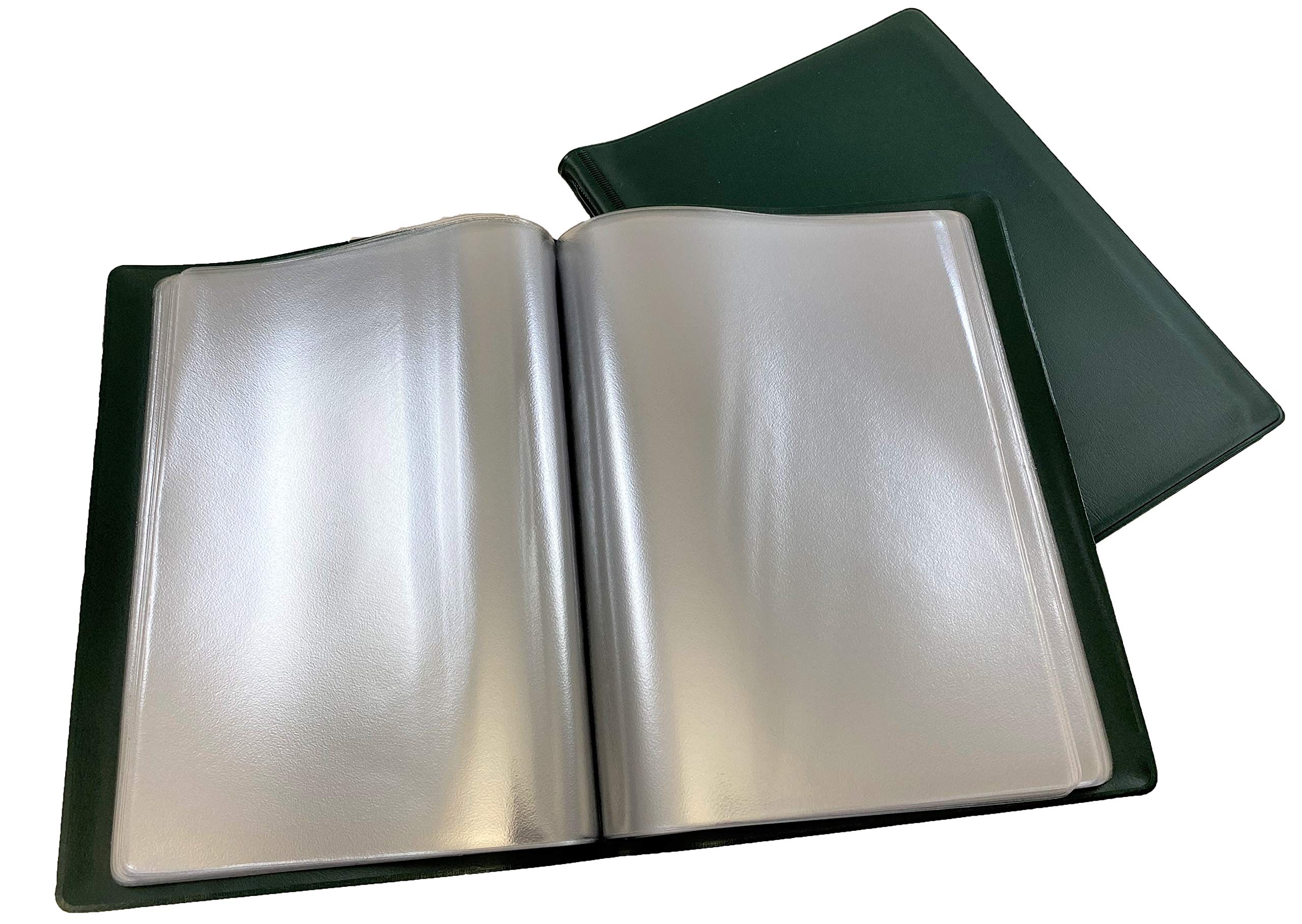 Lansdale A5 Floppy/Soft Cover Nyrex/Nirex Document Holder - Green - 30 Pockets