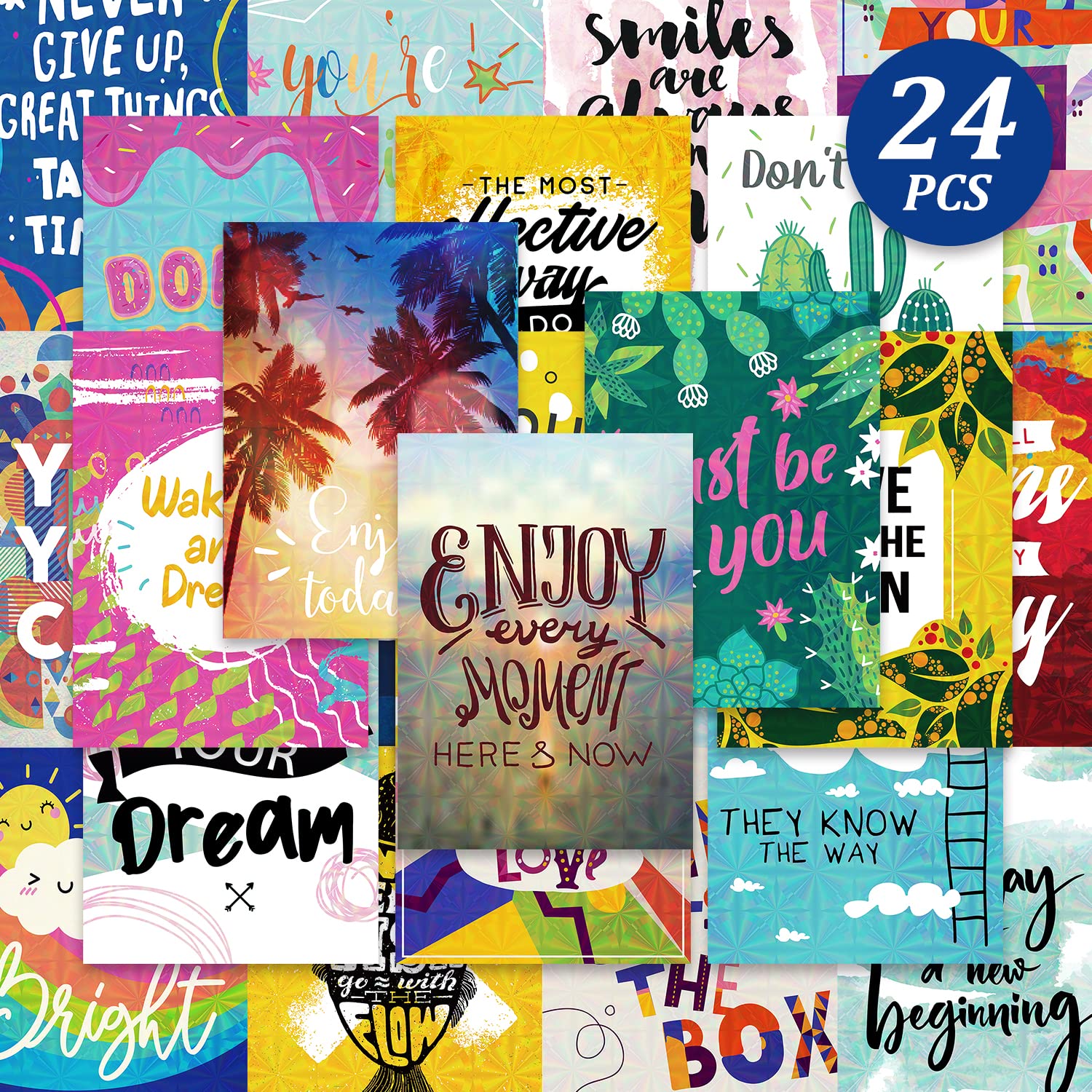 Buy DEEPLAY Inspirational Card Box Set with Envelope 24 Pack, Blank