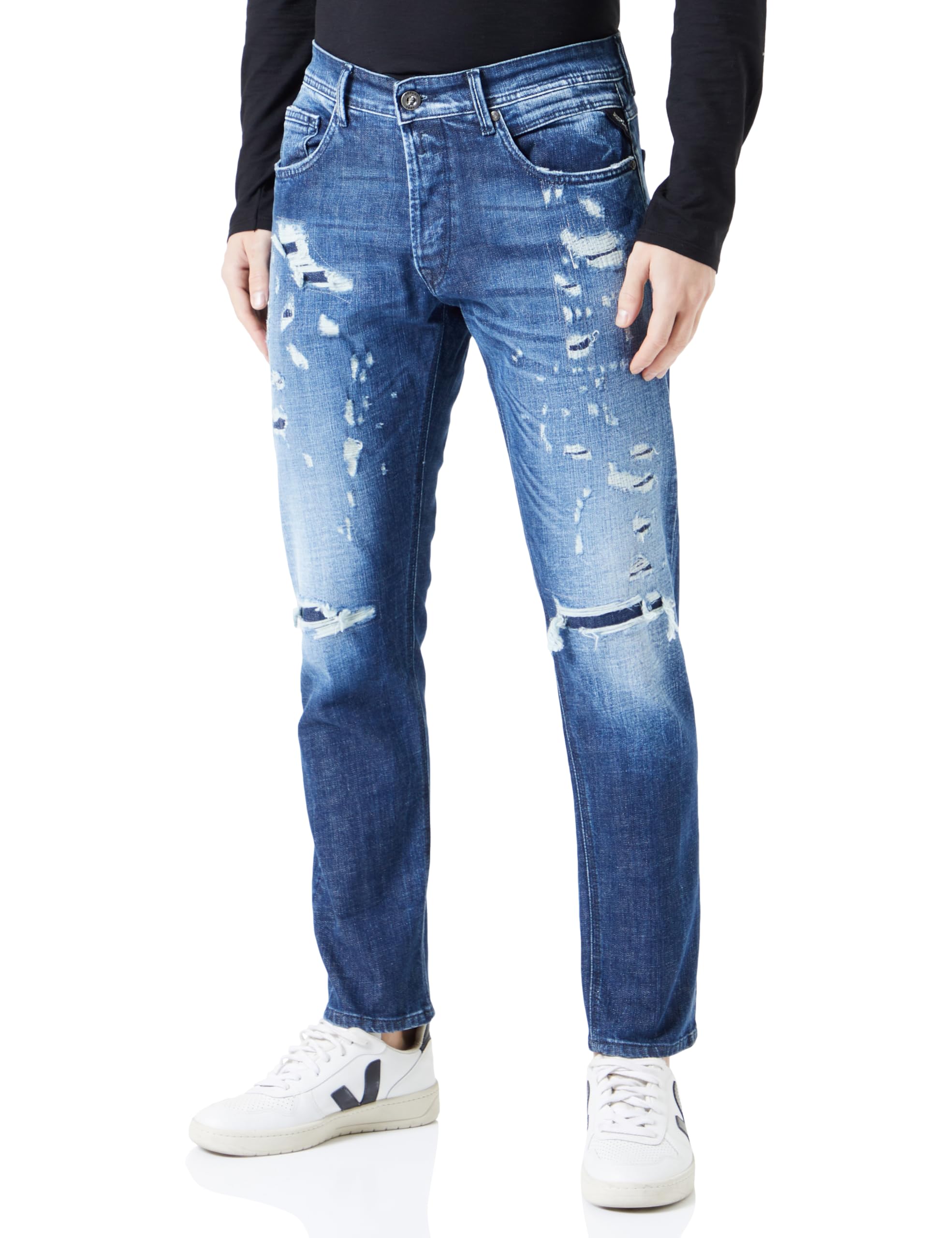 Replay Herren Jeans Willbi Regular-Fit, Medium Blue 009-5 (Blau), 31W / 32L