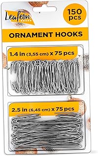 150 Pack Christmas Ornament Hooks – Great Xmas Ornament Hangers for Christmas Tree Decoration (Silver)