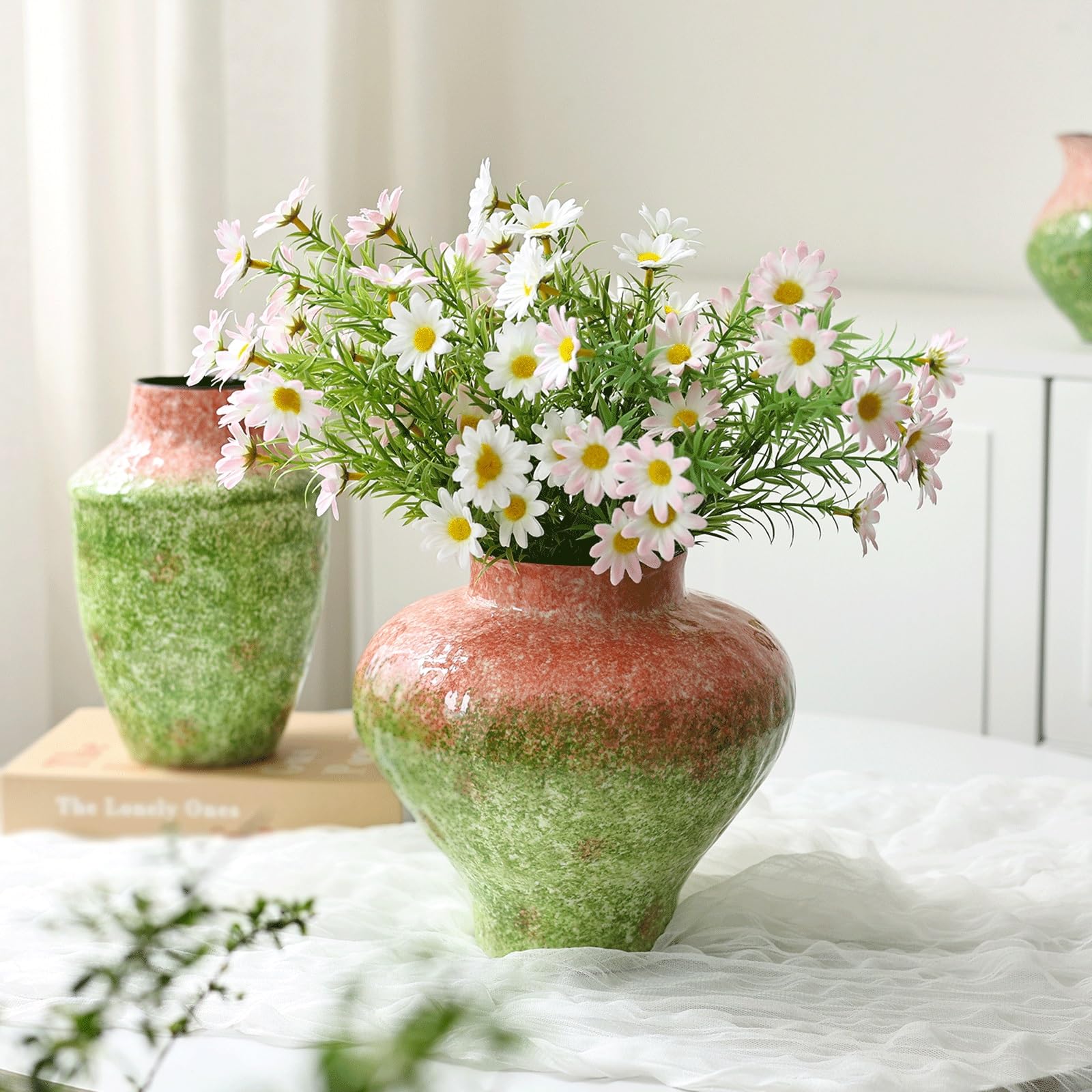 Jarrón de cerámica Jarrón de cerámica for decoración del hogar, jarrones for Cocina, Sala Estar, Dormitorio, Oficina, Estante, Centro Mesa Florero