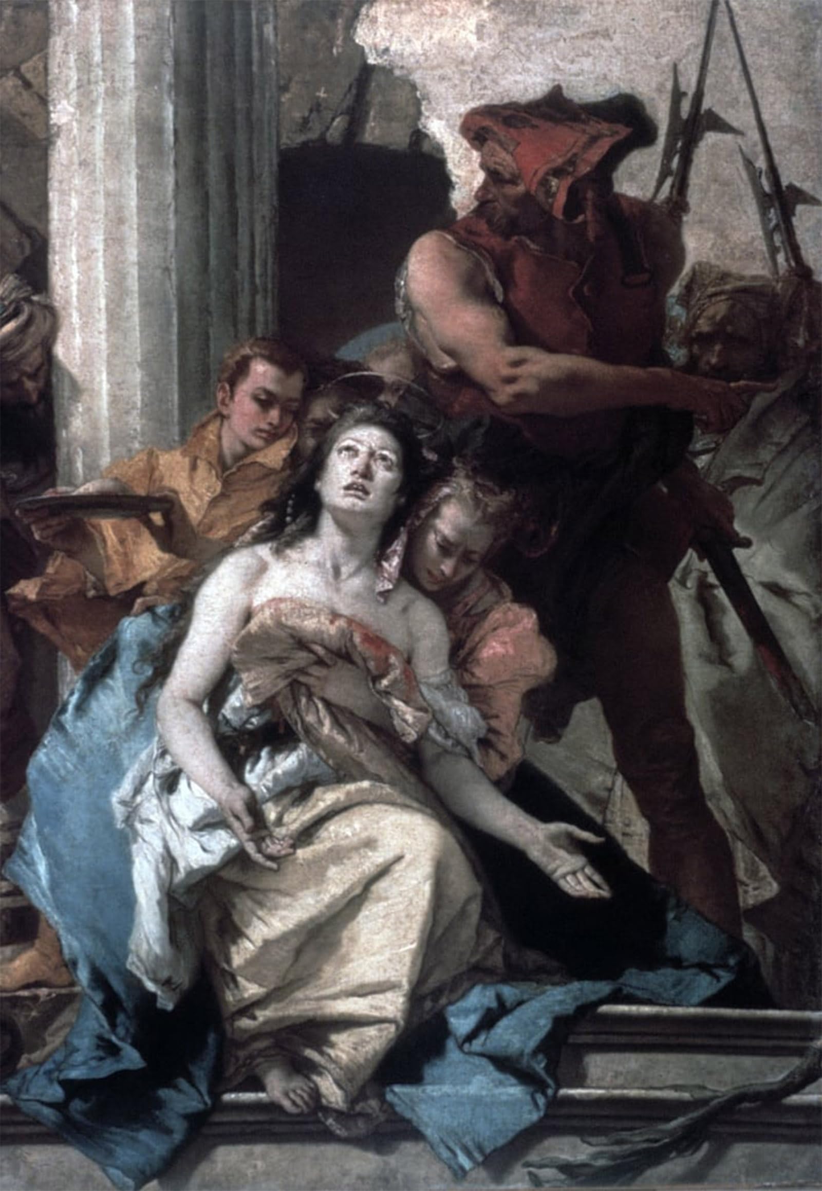 POSTERIIk Famous Modern Artwork Art Mural the Martyrdom by Battista Tiepolo Oil Paintings Pictures for Home Decor 60x90cm