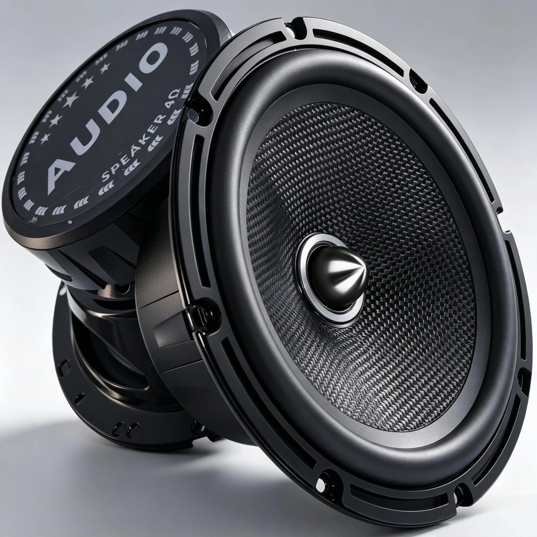 SCBPAUD 6.5 Inch Car Speakers 800W Max Carbon Fiber Cone Woofer 2 Pack