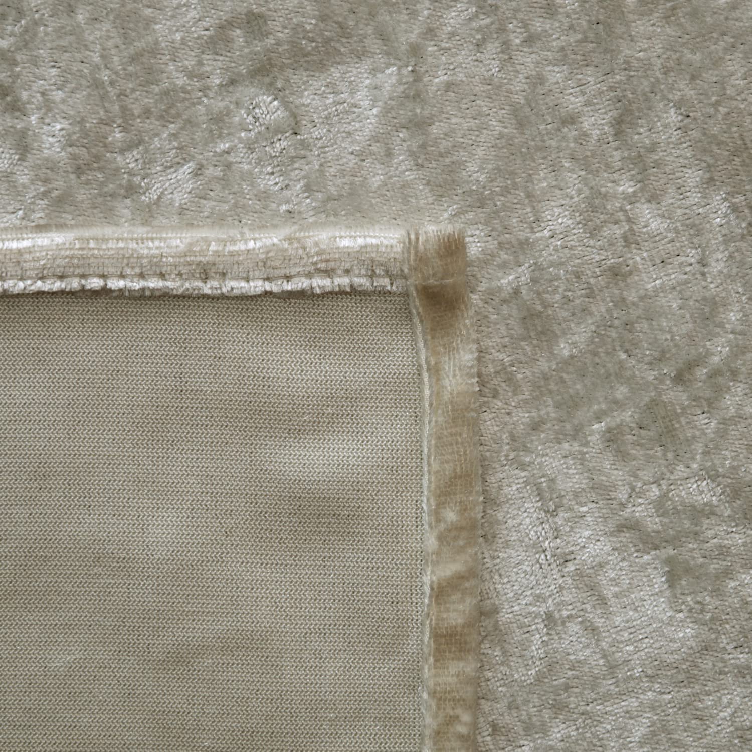 Home Direct Coppia di tende in velluto riccio, con occhielli, tenda, non foderate, 2 pannelli, 140 x 240cm Beige