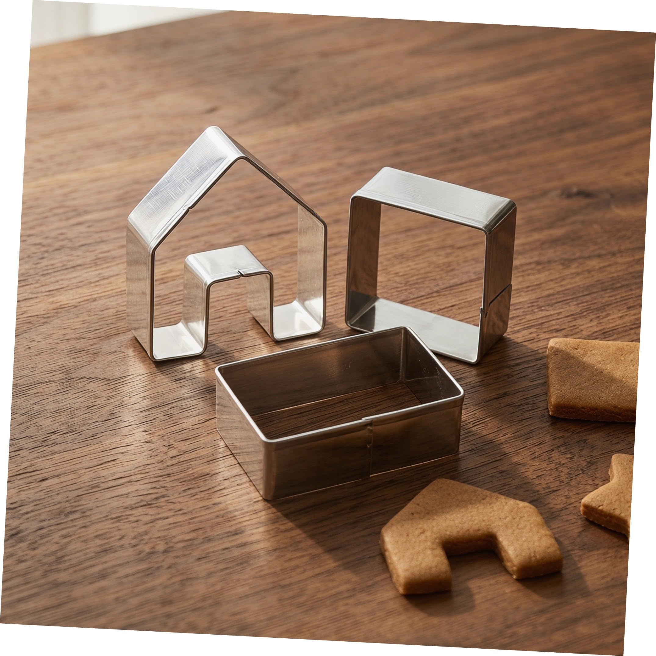 5 Juegos Cortadores Galletas Navideñas de Acero Inoxidable Moldes DIY para Casa Jengibre Fáciles de Desmoldar y Limpiar para Repostería Casera y Profesional
