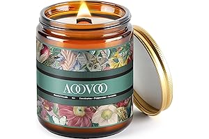 Eucalyptus & Mint Scented Candles | Candles for Home Scented, Wood Wick...