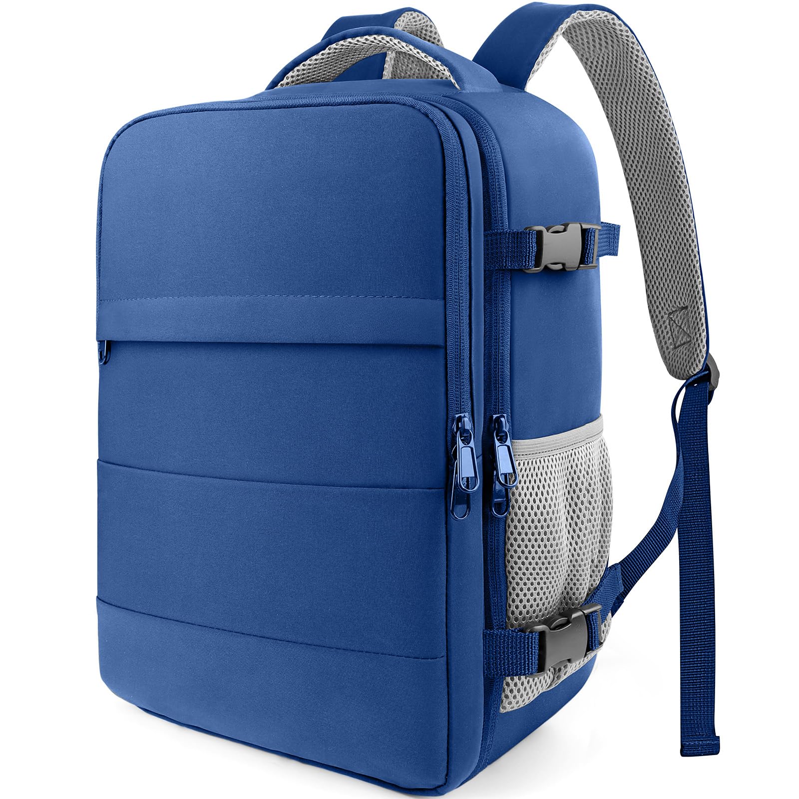 HOTOR Zaino Ryanair 40x20x25 - Zaino da Viaggio Porta PC di Grande Capacità, Multi-Tasca, Bagaglio a Mano Compatibile Ryanair per Uomo e Donna, per Pendolarismo, Viaggi in Aereo e Trekking, Blu Scuro