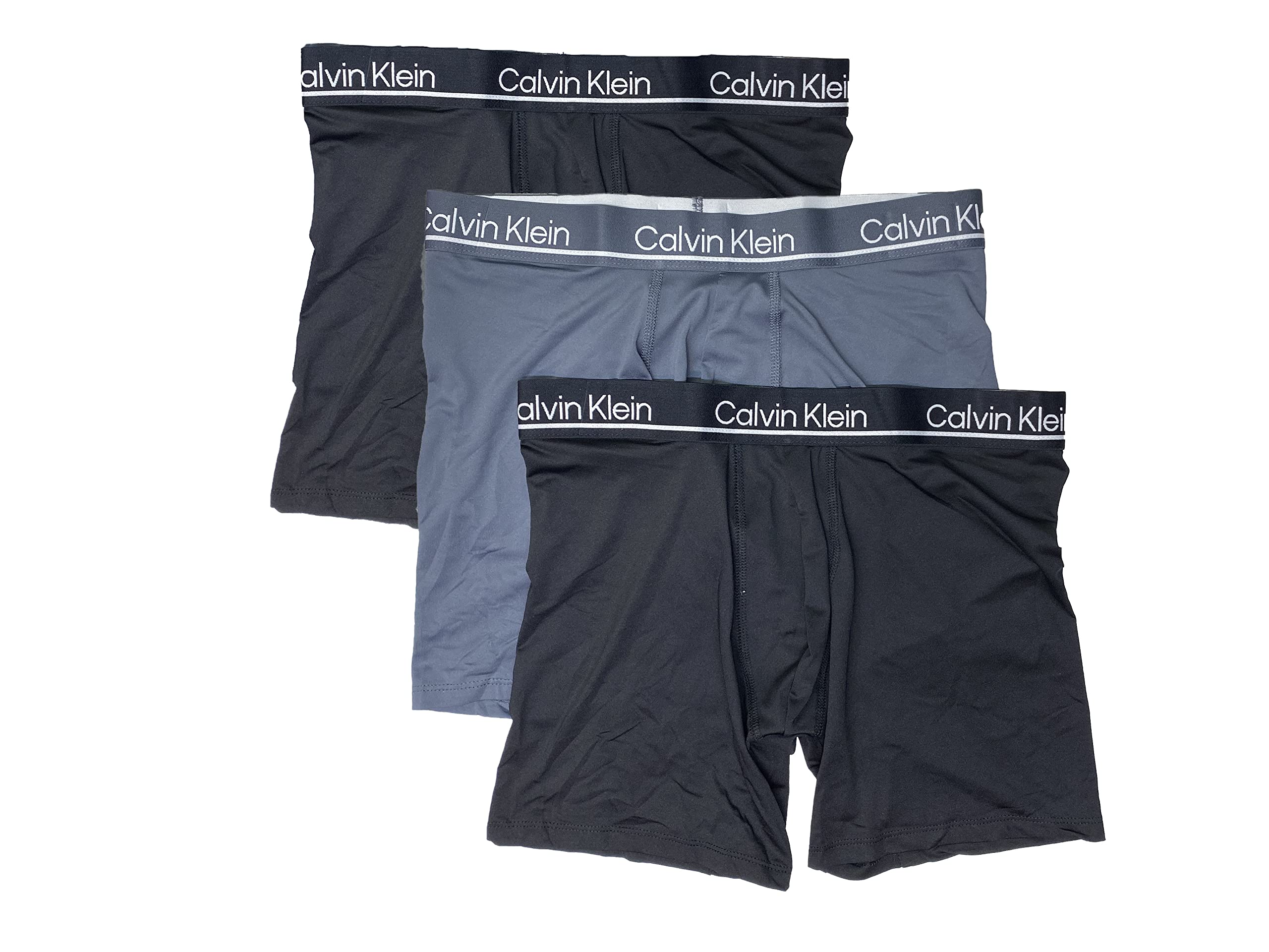Calvin Klein Men`s Microfiber Stretch Boxer Briefs 3 Pack
